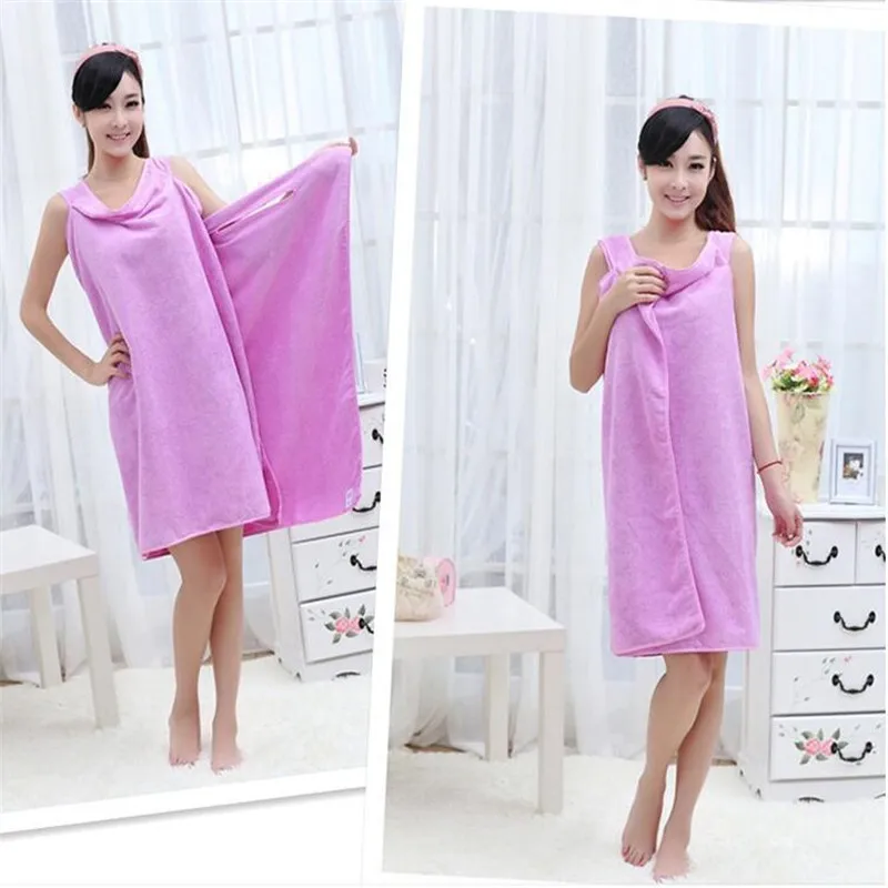Супер мягкое женское сексуальное банное полотенце из микрофибры, 3 цвета, пляжное полотенце, мягкое пляжное полотенце, впитывающее банное платье - Цвет: 1