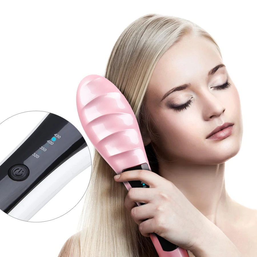 Buy Mini Fast Hair Straightener Comb Brush Irons