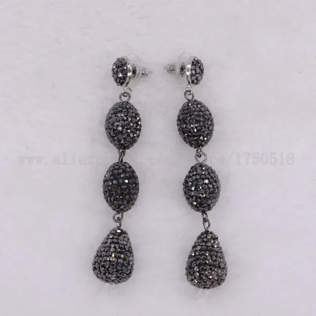 3 Dangle Earring Black Earrings Whole Jewelry Gems 3 Dangle Earring Black Earrings Whole Jewelry Gems Stone For Women 2113