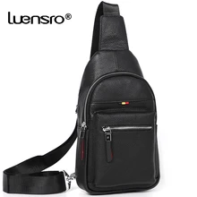 Новая мужская сумка из натуральной кожи, Мужская нагрудная сумка, маленькая сумка через плечо, модные мужские дорожные сумки из воловьей кожи