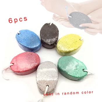 

6pcs Foot Pumice Stone Clean Skin Foot Care Massage Clean Dead Hard Skin Foot Care Tool