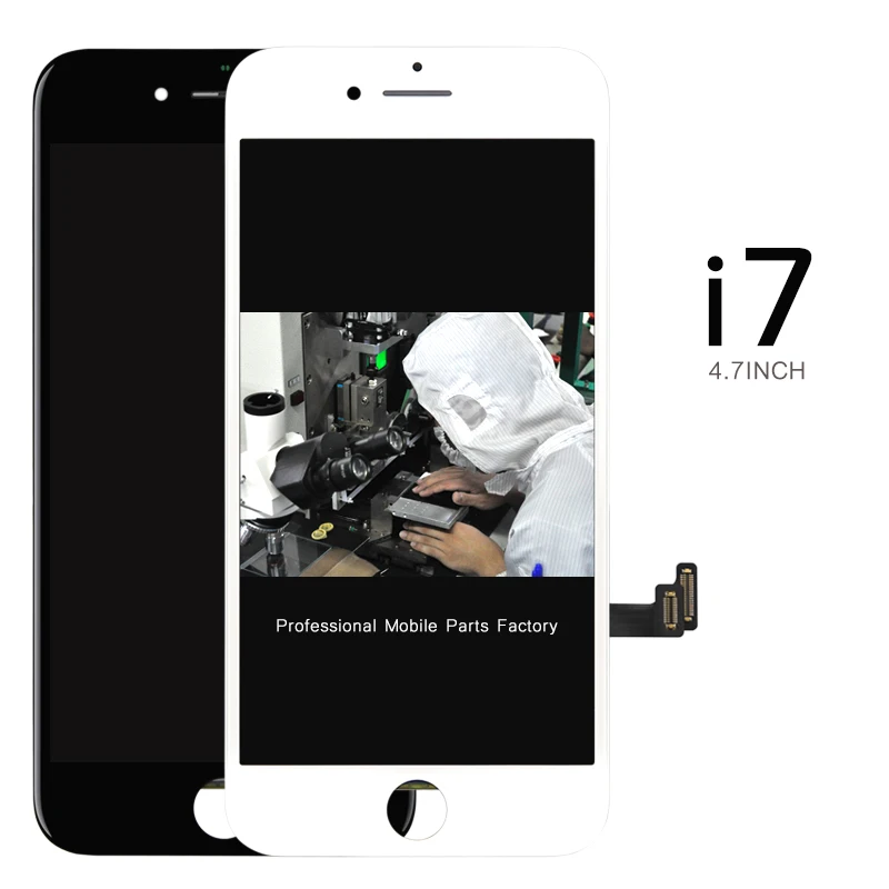 

2pcs  DHL NO Dead pixel LCD Display For iPhone 7 LCD Screen Touch Digitizer Screen with Frame DHL +USB Gift