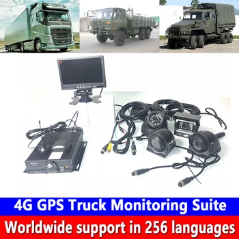 

Dual SD card hybrid HD monitoring system host 4G GPS truck monitoring kit tanker / engineering vehicle / sanitation truck