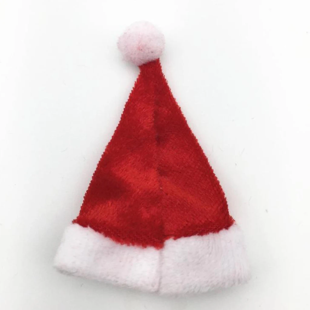 2pcs 1/6 Christmas Hat Santa Cap for 12'' Phicen/Kumik/CY Girls Male/Female Body