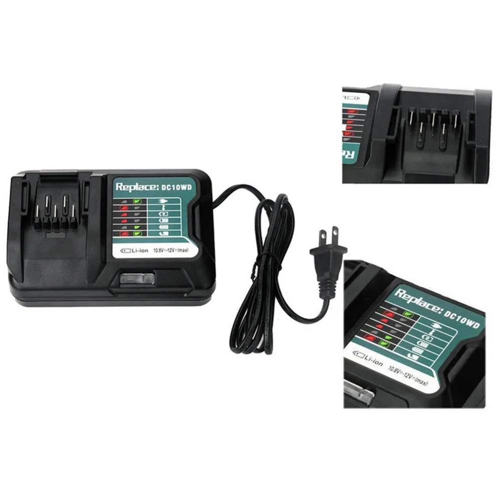 

Charger for Makita 10.8V 12V DC10WD DC10SB DC10WC BL1015 BL1016 BL1021B US Plug