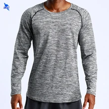 Катионная ткань мужской спортивный костюм для бодибилдинга с длинным рукавом быстросохнущая Спортивная футболка для бега Кроссфит фитнес-рубашка спортивные топы