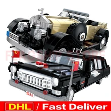 XingBao 03003 HongQi мастер автомобиль+ XingBao 03007 Rolls-Royce благородные строительные блоки кирпичи Lepings игрушки модель DIY клон leingesly