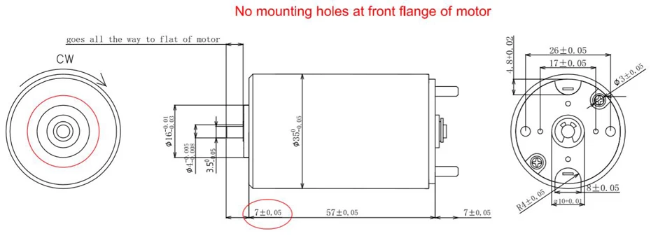 3557 DRW 7mm shaft,with flat, no mounting holes  930pixels