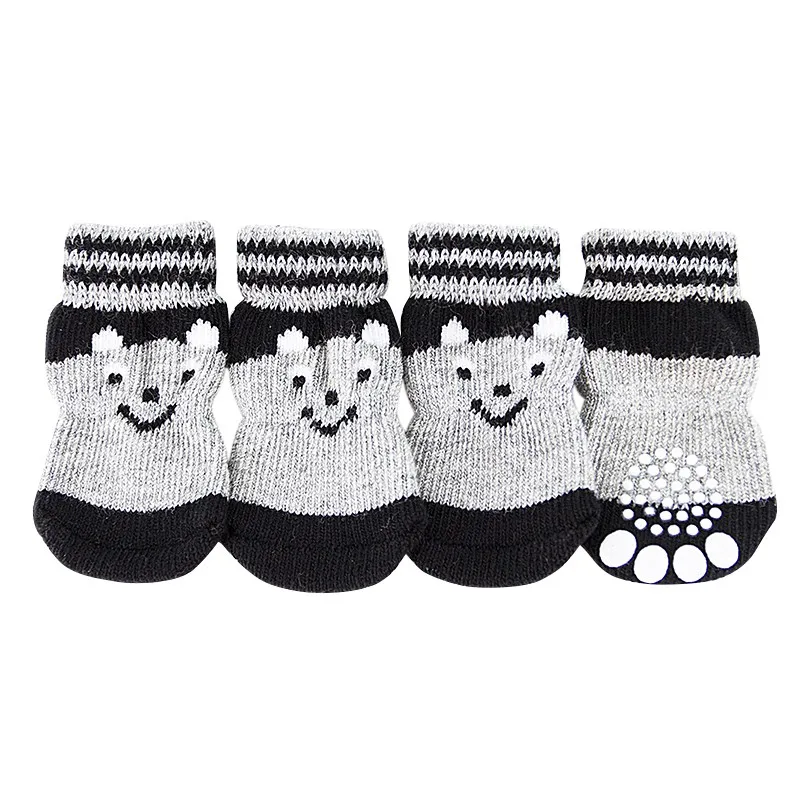 

5 Style New Christmas Dog Lovely Soft Warm Knitted Socks Cartoon Small Pet Dog Doggy Shoes Clothes Apparels For Pet dog S-XL