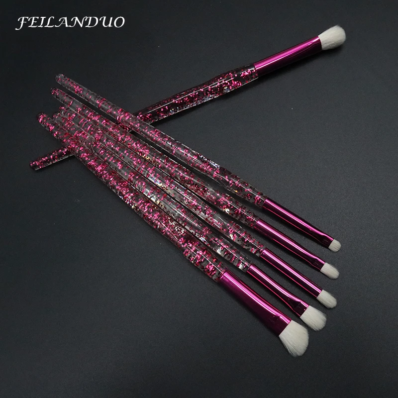 

FEILANDUO 6 Pcs/Set Makeup Brushes Tools Eyeshadow Makeup Tool Sets Accessorie Wool Professional Cosmetic Make Up Brushes Kits