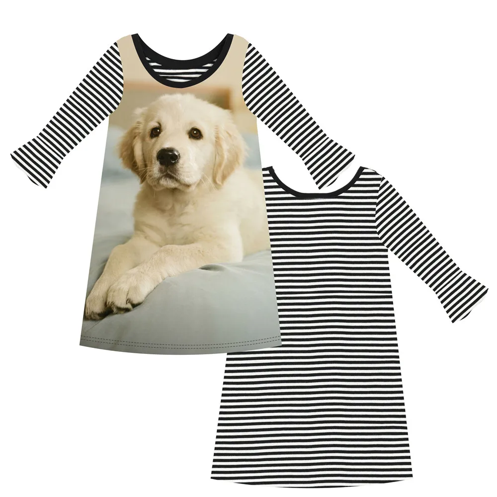 Kids Clothes Clothing Baby Girl Dress Long Sleeve Girls Stripe