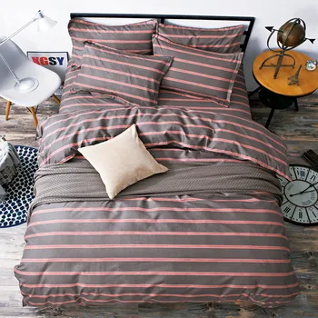 

Home Textile 4pcs King Size Bedding Sets Letter 4pcs Duvet Cover Sets Pillowcases Pillow Covers Queen Size Blue Bed Linen