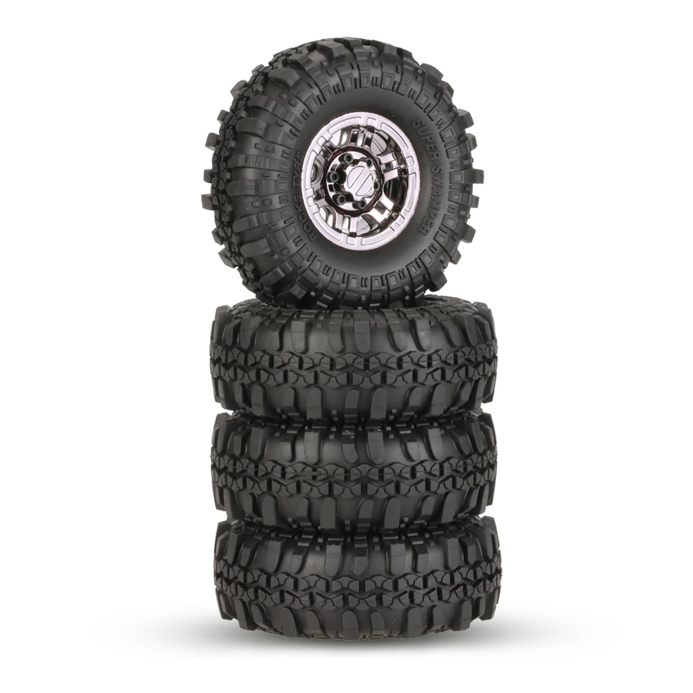 4pcs AX-4020F 1.9 inch 110mm Rock Crawler Tire Wheel with Solid Beadlock Wheel Rim for 110 Traxxas AXIAL RC4WD TF2 RC Car (16)