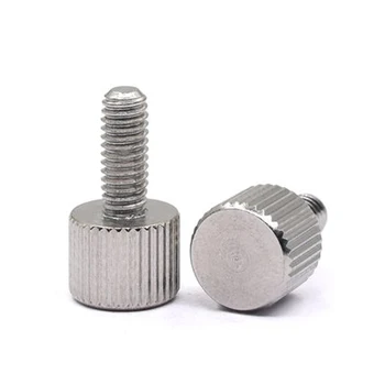 

5Pcs M3 Single knurled head hand screw round thumb screws handle bolts Stainless Steel 5mm-20mm Long