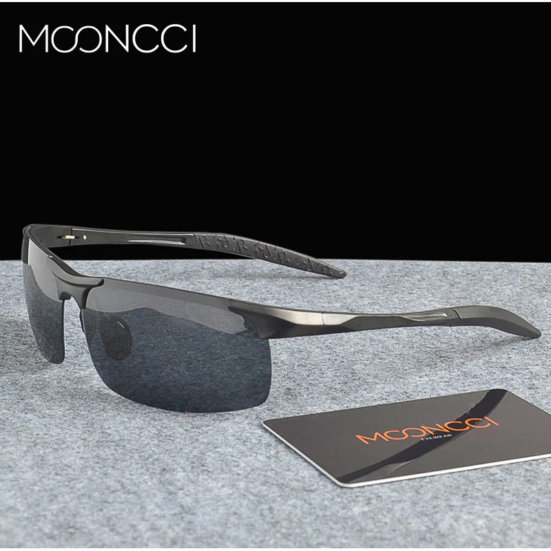 MOONCCI алюминиевые поляризованные солнцезащитные очки для мужчин спортивные уличные солнечные очки поляризационные мужские очки для вождения