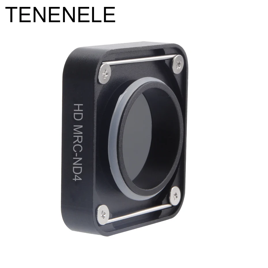 TENENELE Go Pro, спортивные фильтры для экшн-камеры, набор фильтров нейтральной плотности для GoPro Hero 5, 6, 7, черный, ND 4, 8, 16, фильтр для Hero