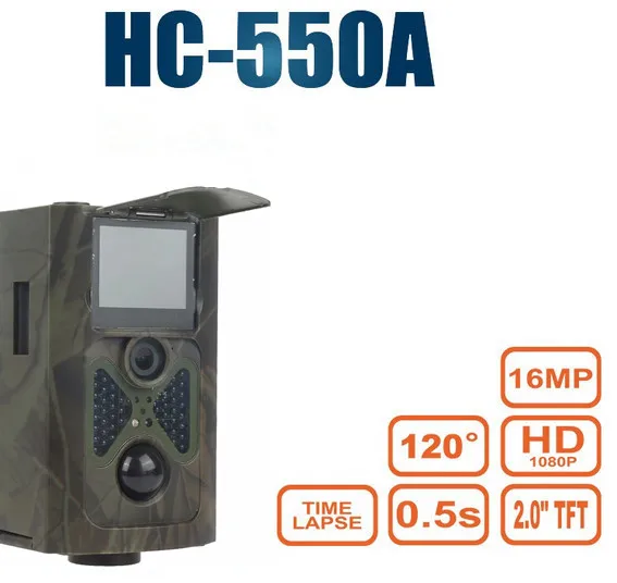 HC-550A камера для охоты HC550A HD 1080 P 16MP 120 градусов Широкий Ангел фото ловушка игра в дикой природе Trail камера видеорегистратор