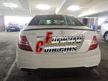 CARBON FIBER MERCEDES BENZ 2011-2013 W204 C-CLASS COUPE REAR WING TRUNK SPOILER carbon fiber rear roof spoiler lip for mercedes benz s class w221 s63 amg sedan 4 door 2007 2012 car styling