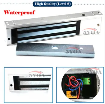 

12V Electronic Lock Waterproof Electric Magnetic Door 280kg 600lbs Holding Force Electromagnetic Level 8 M280WP