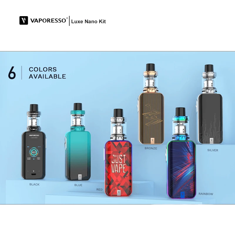 

Vaporesso Luxe Nano 80W Kit 3.5ml/2ml SKRR-S Mini vape Tank with 2500mAh Built-in Battery QF coil Electronic Cigarette