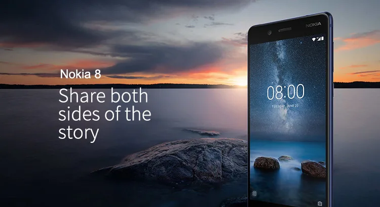NOKIA 8 TA-1012 6GB RAM 128GB ROM Qualcomm Snapdragon 835 2.5GHz Octa Core 5.3 Inch 2.5D IPS Corning Gorilla Glass 5 2K Screen Dual Camera Android 8.1 4G LTE Smartphone