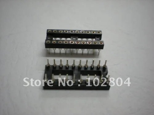 Стандартный IC адаптер гнездо 20 PIN Круглый DIP Высокое качество 168 шт в партии|socket