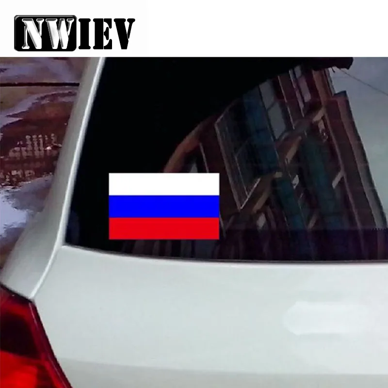 

NWIEV Auto Car Decorative Russian National flag Stickers For Ford focus 2 3 mk2 ranger mk4 Fiat 500 Punto Suzuki SX4 Accessories