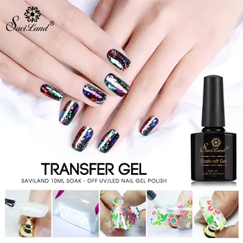 

Saviland Nail Gel Manicure Nail Polish Gel Nail Foils Glue Lacquer Transfer Sticker Paper Decor Glue for Nail Art Foils