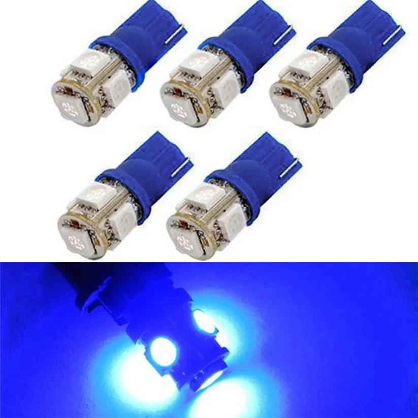 KAKUDER 5 шт. T10 SMD 5050 ксеноновые светодиодные лампы 192 168 194 W5W 2825 158 BU zz0209 Прямая