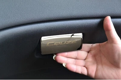 1 шт. Glovebox ручка украшения блестки крышка бардачок хромированная Наклейка для Chevrolet Cruze седан хэтчбек аксессуары