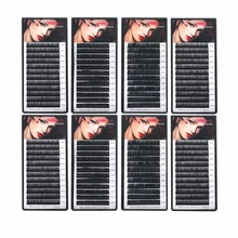 NEWCOME 8 Trays Individual Eyelash Extension Korea Volume Silk False Eyelash Extensions Handmade Eyelashes Faux Mink Eye Lashes : image NEWCOME 8 Trays Individual Eyelash Extension Korea Volume Silk False Eyelash Extensions Handmade Eyelashes Faux Mink Eye Lashes
