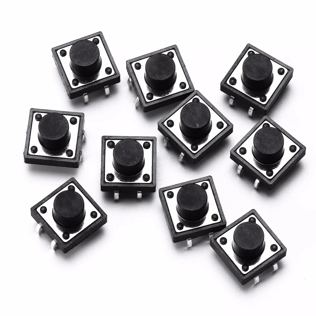 140pcs 14 Types Miniature Tactile Switches Push Button Momentary Tact Miniature Pushbutton with Good Electrical Conductivity