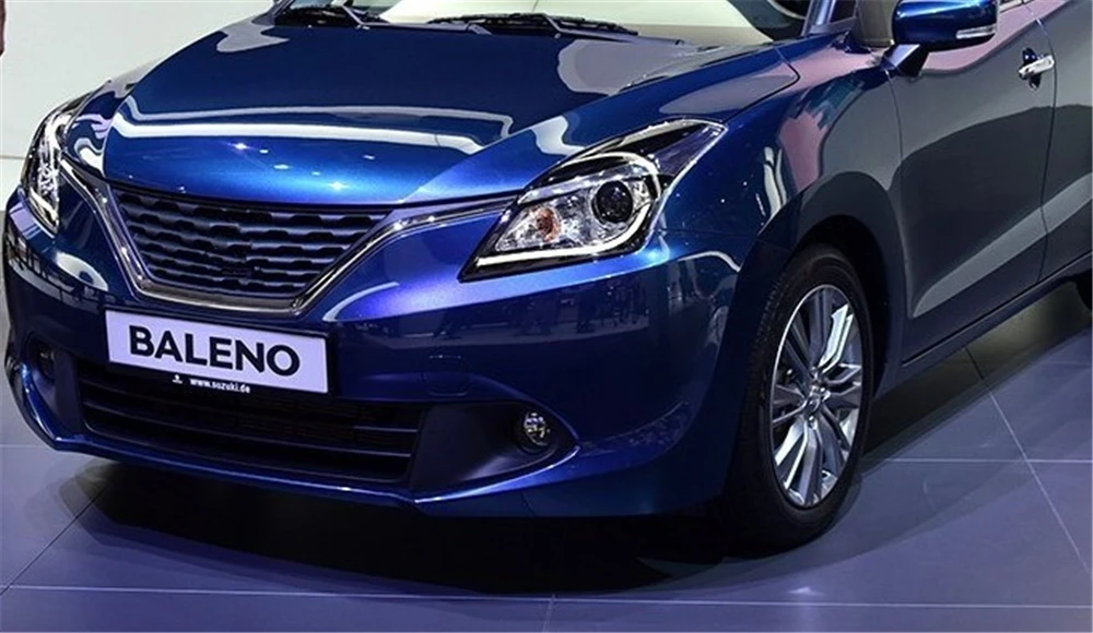 Автомобильный мигающий 1 пара для Suzuki Baleno светодиодный DRL дневные ходовые огни Противотуманные фары крышка с желтыми поворотниками дневной свет