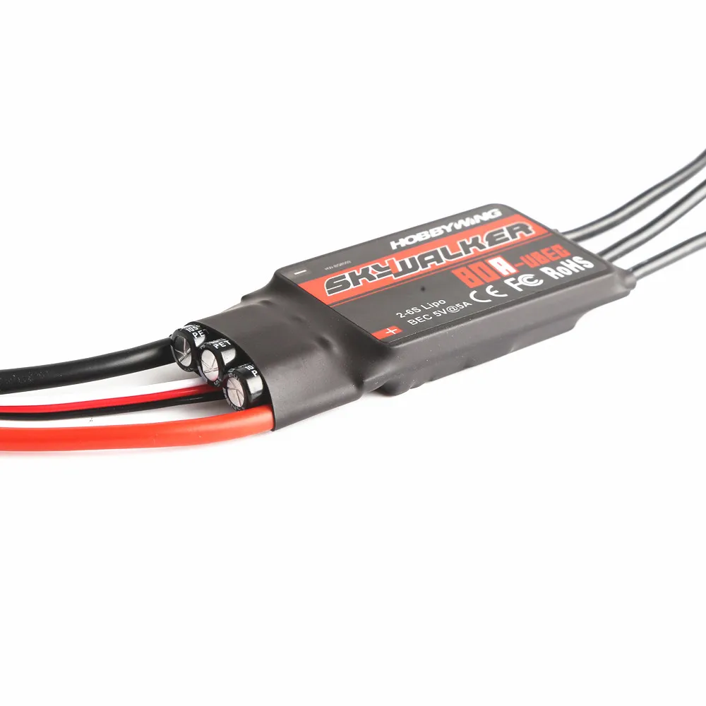 

1pcs 100% Original Hobbywing Skywalker 80A Brushless ESC Speed Controller With UBEC for Rc helicopter