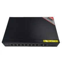 48 В 8-портовый гигабитный Неуправляемый коммутатор POE 8*100/1000 Мбит/с POE poort; 2*100/1000 Мбит/с UP Link сетевой видеорегистратор POE SWITCH 10 Порт gigabit