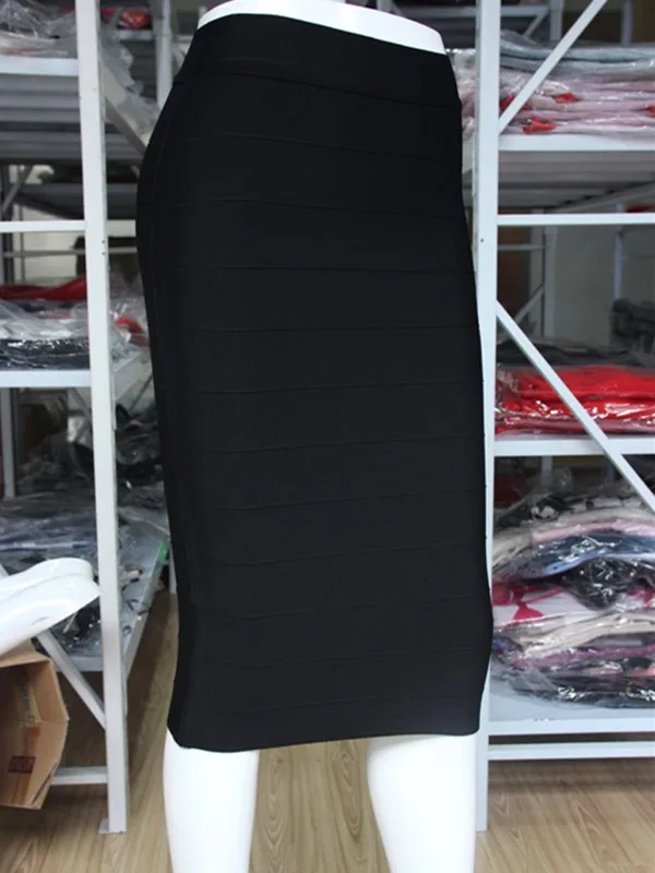 Одежда высшего качества 4 цвета до колена Длина повязку юбка пикантные брендовые Клубные вечерние облегающая юбка