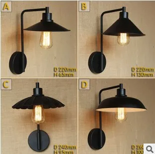 

60W Retro Loft Industrial Vintage Wall Lamp Lights Fixtures Edison Wall Sconce Arandela Lamparas De Pared