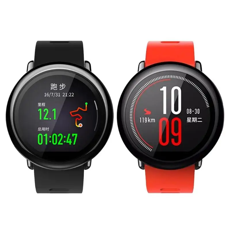 Xiaomi Amazfit Pace 1,34 дюймов цветной экран Смарт-часы gps ГЛОНАСС глобальная версия для Xiaomi PPG датчик сердечного ритма 1,2 ГГц Binucl