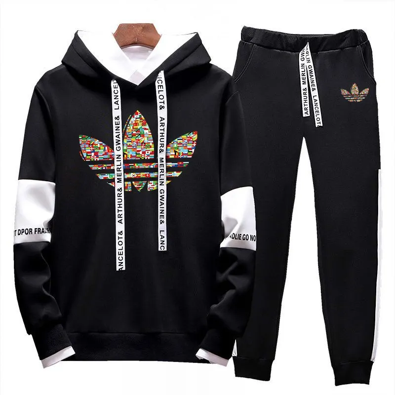 

Casual Tracksuit Men Sweatshirts Slim Men Set Pants Suits Solid Long Sleeved Male Clothing Sweater and Pants Men Sportswear 2019