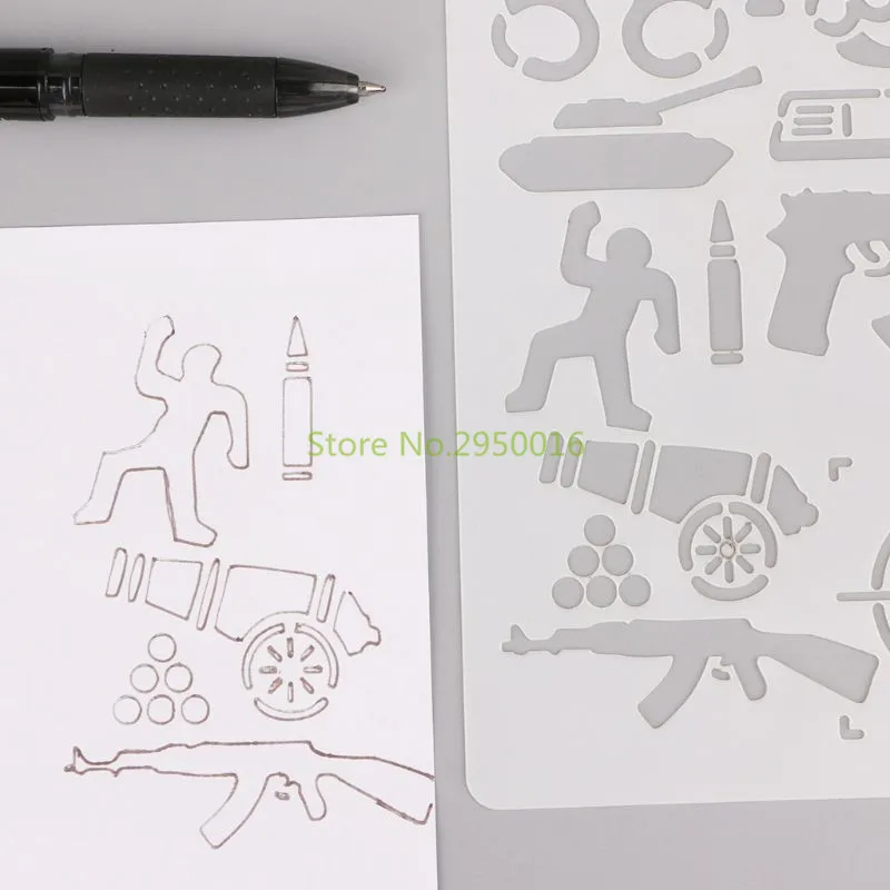 24 простыни Детские рисунок шаблон трафареты журнал тетрадь дневник в стиле Скрапбукинг полые DIY канцелярские школьные принадлежности для