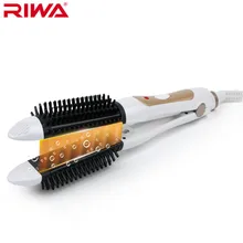 Riwa Straighten curl 2in1 styling tool Multifunctional Curling Irons Straight hair Comb PTC Thermostatic Hairdresser tools