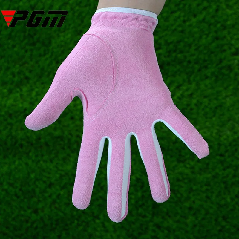 PGM, брендовые для гольфа перчатки женское из микрофибры ткань мягкий комфорт легкие тонкие дышащие носимые прочные перчатки леди розовый белый синий