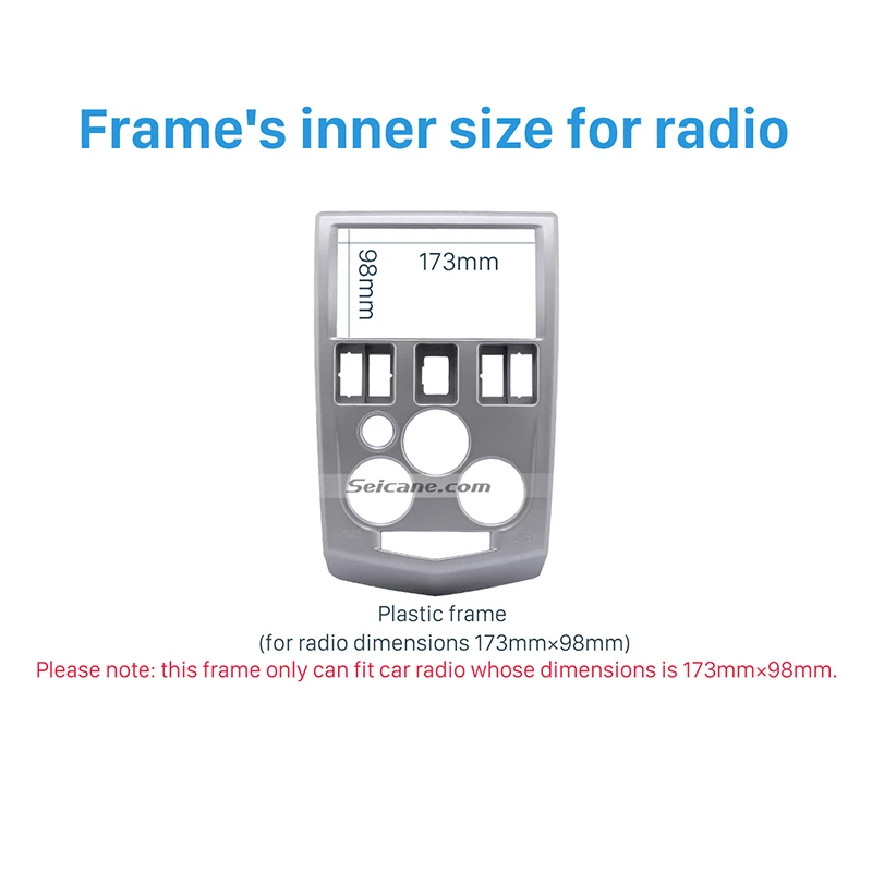 Seicane 2 Din Серебряный автомобиль радио фасции стерео интерфейс рамки панель для RENAULT LOGAN отделка Dash CD монтажный комплект OEM без зазора