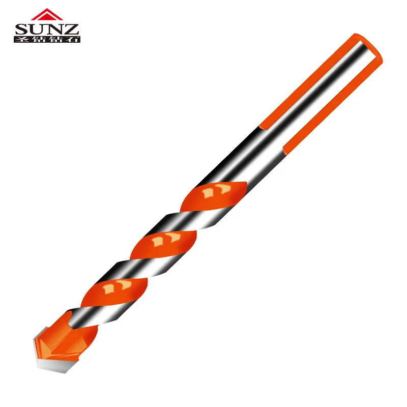 

Threaded triangle tungsten steel wall tile concrete drilling bit Household marble Overlord drill Hand electric drill
