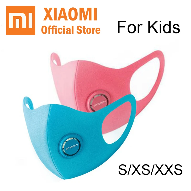 

Xiaomi SmartMi Kid Mask PM 2.5 Haze Filter Mask Blocking multiple allergen 3 PCS/set S/XS/ XXS outdoor Filter Masks