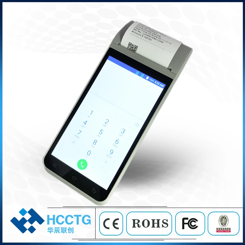 3G 4G & Wifi NFC Mobile Smart Handheld Android POS Device For Restaurant HCC-Z91