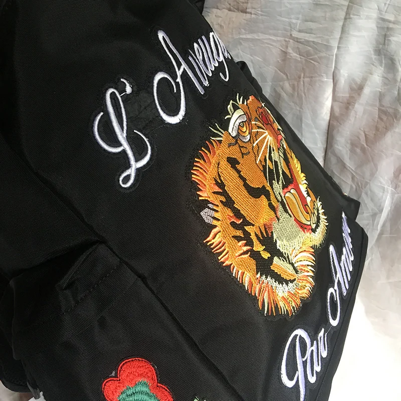 fashion embroidered tiger men backpacks designers brand male mochila feminina youtube backpacks mujer (11)