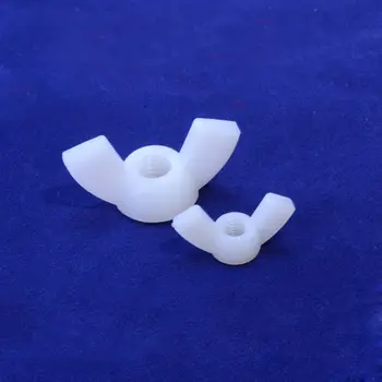 

M4/M5/M6/M8/M10/M12 Nylon Butterfly Nuts Plastic Horn Type Nut M8 (30Pcs) White