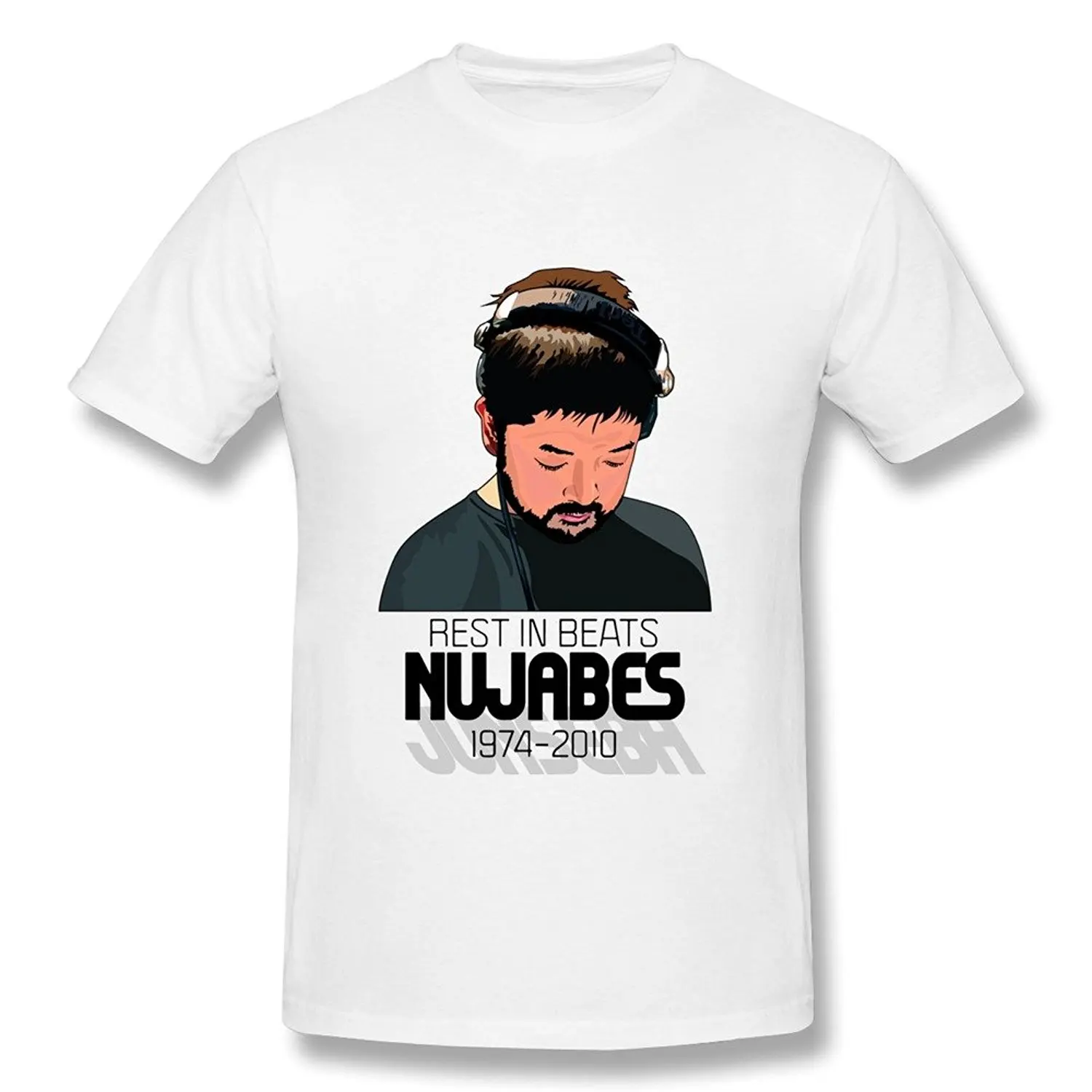 Для Мужчин's Nujabes Японии DJ Jun рубашки с круглым вырезом Смешные Прохладный Мода