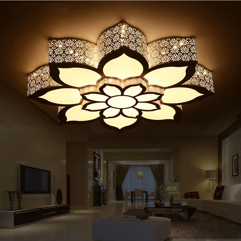 New-pattern-Double-layer-large-lotus-type-ceiling-lamp-RGB-white-light-warm-light-intelligent (3)